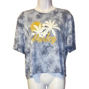 ♥️= 3/$15 Bundle XL Hurley Tie Dye Hawaii Crop Loose Fit Tee Shirt
